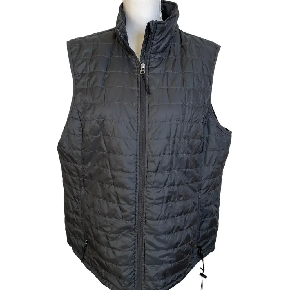 Port Authority Vest Women's XXL Black Packable Quilted Self Storage Bag Full Zip
